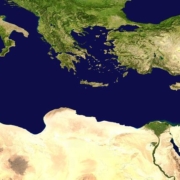 Satellite Image of the Mediterranean Sea